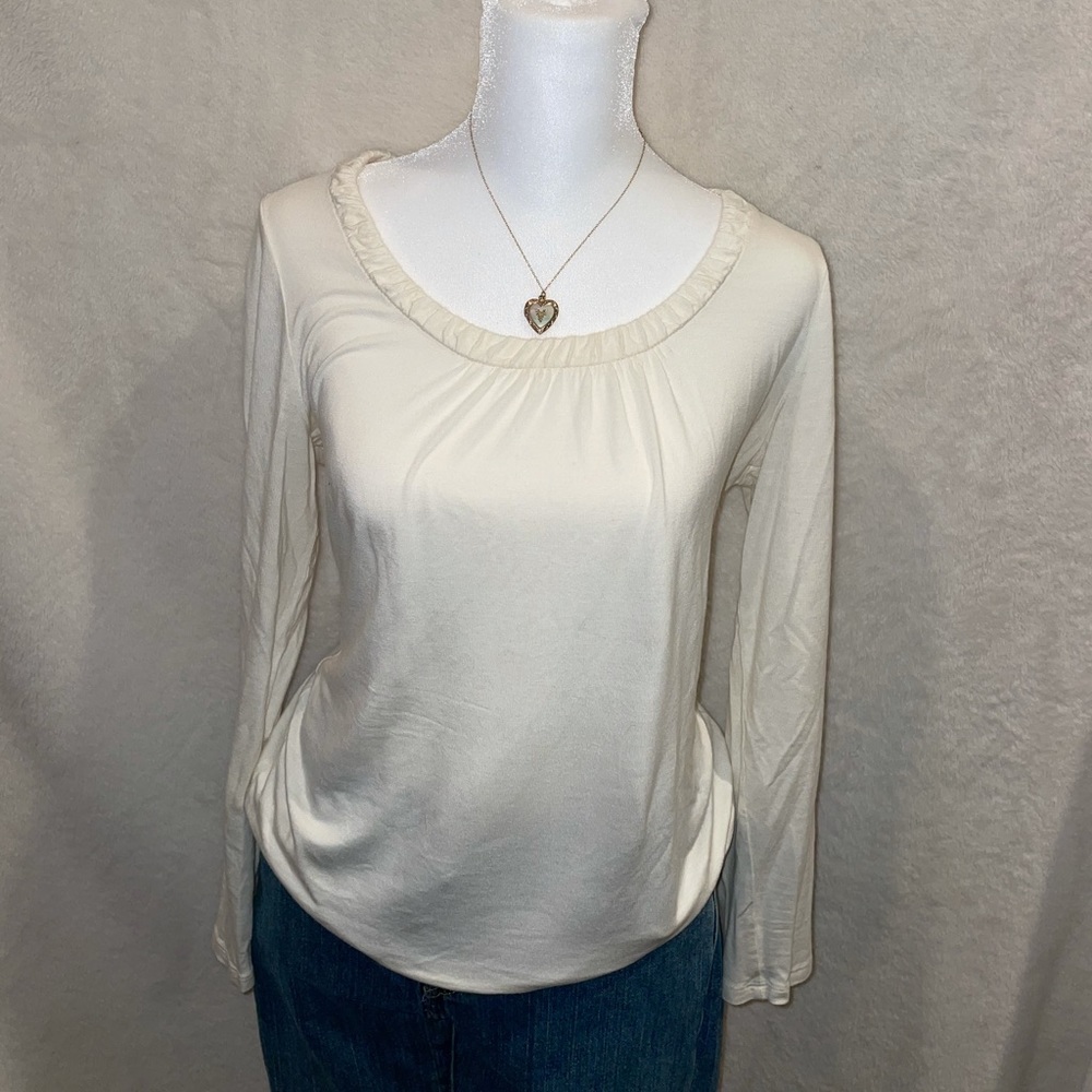 Talbots white blouse